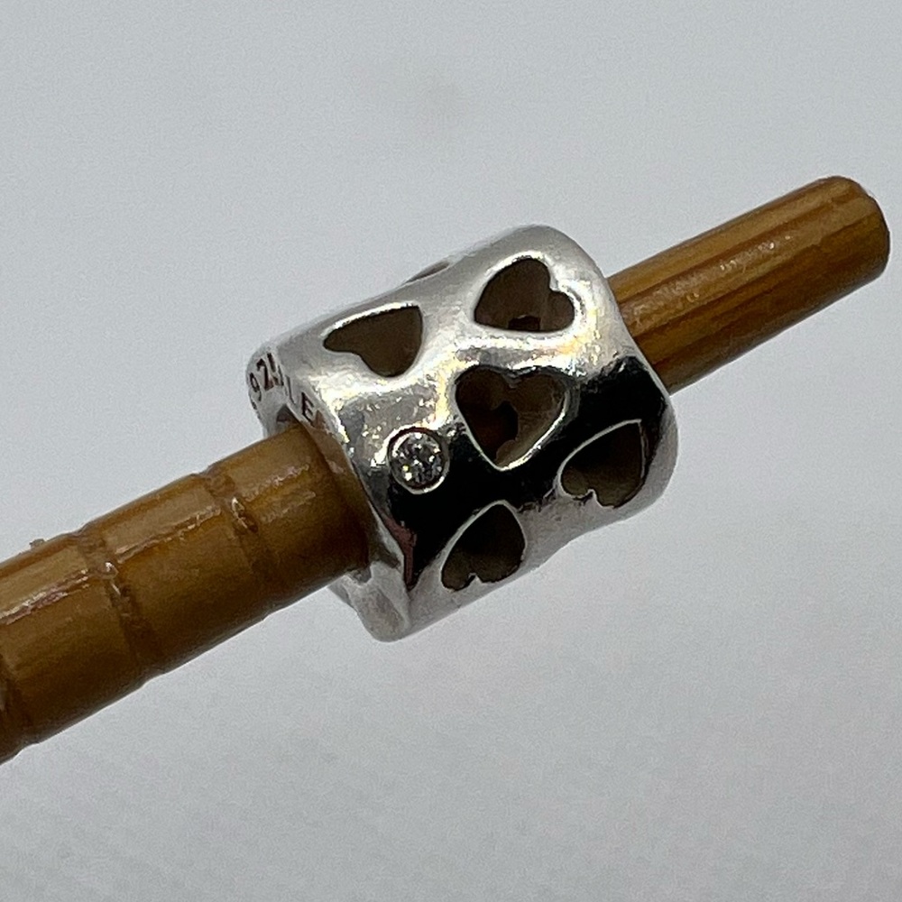 Authentic Retired Pandora Tunnel Of Love Charm - Hearts